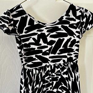 Girls Dot Dot Smile Black and White Dress